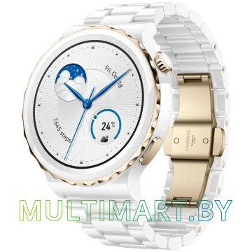 Смарт-часы Huawei Watch GT 3 Pro Ceramic 43 мм (белый/керамика)